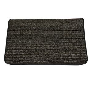 J. Miller VTG. Black Gold Clutch Evening Bag With Snap Closure